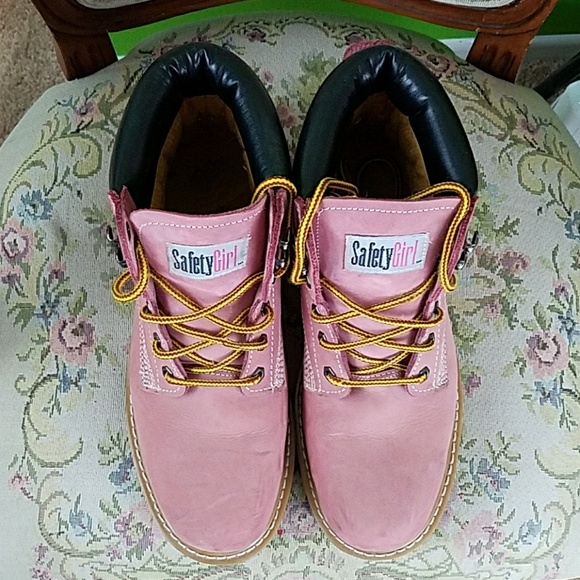 safety girl pink boots